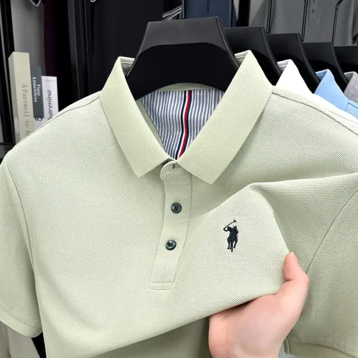 100% Pure Cotton Polo Shirts For Men - Image 4