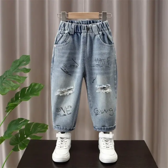 New Elastic Jeans For Boys - Image 1