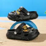 Cartoon Excavator Clogs For Boys - Image 2