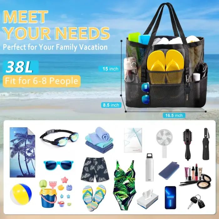 Large Capacity Beach Bags For Women - Image 2