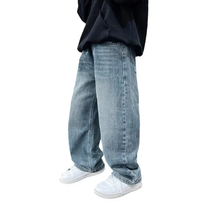 Casual Loose-Fit Denim Trousers For Boys - Image 5