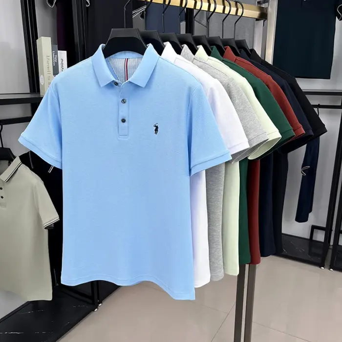 100% Pure Cotton Polo Shirts For Men - Image 6