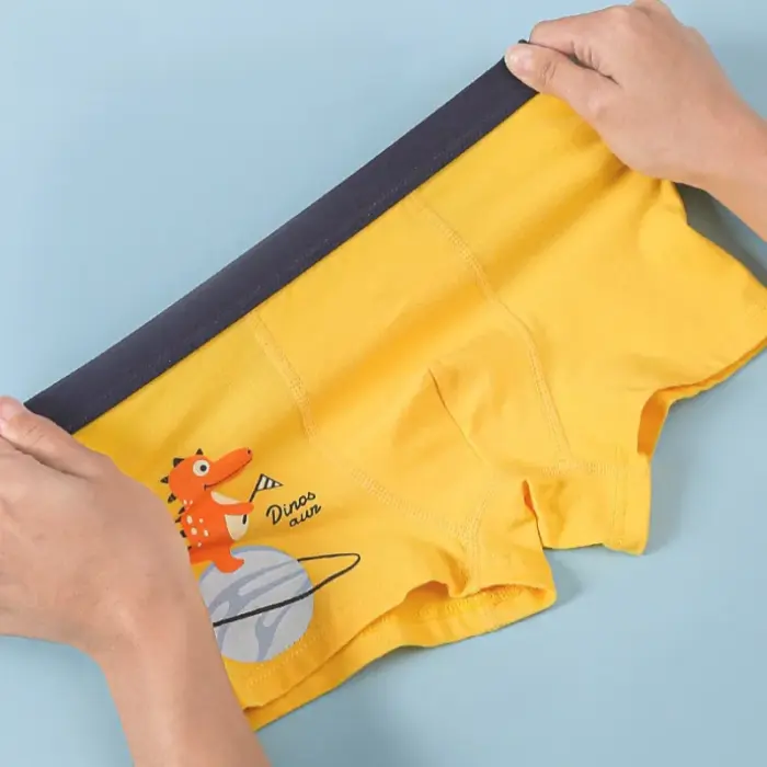 5PCS Soft Cotton Boxers For Boys - Image 2
