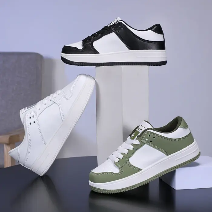 Fashion Pu Leather Sneakers For Boys - Image 5