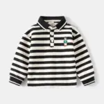 Basic Long Sleeve Polo Shirts For Boys - Image 3
