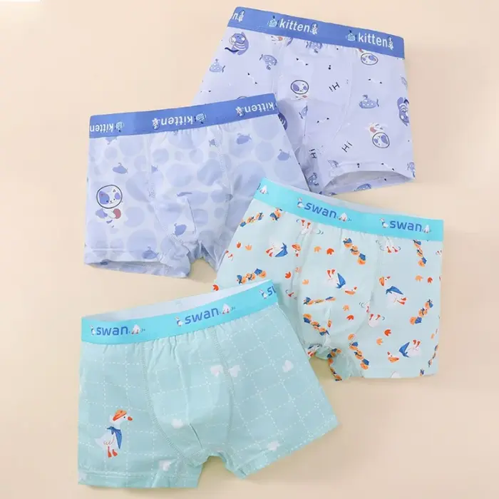4PCS Cotton Underwear For Boys - Image 1