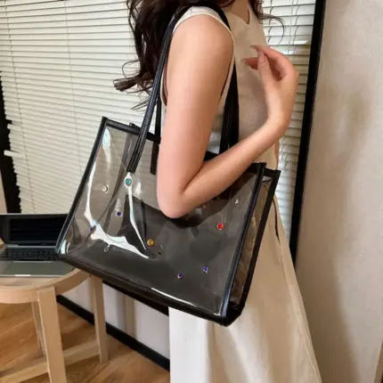 2pcs Transparent Beach Bags For Women