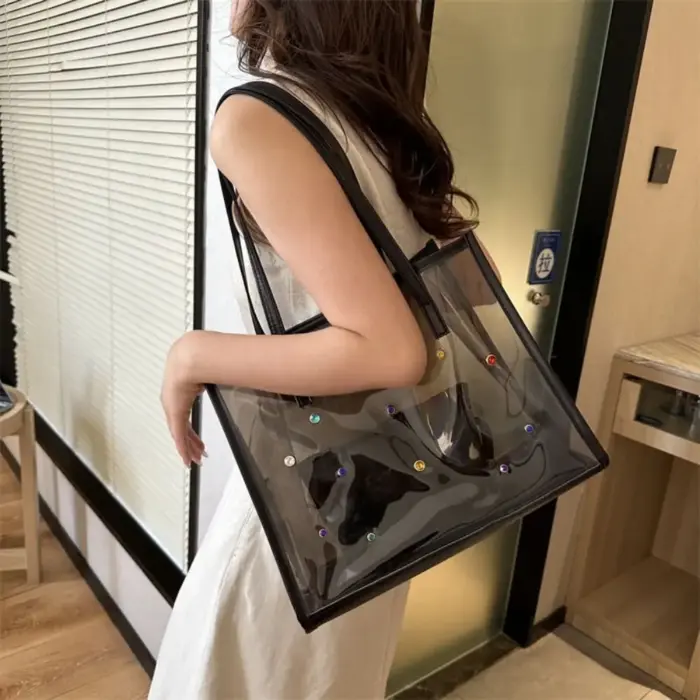 2pcs Transparent Beach Bags For Women - Image 3