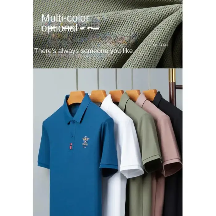 Embroidered100% Pure Cotton Polo For Men - Image 6
