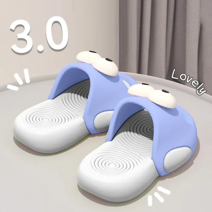 New Big Eyes Thick Sole Slippers For Kids - Image 5