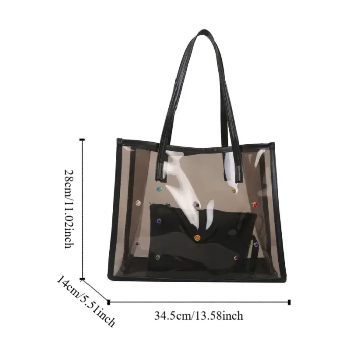 2pcs Transparent Beach Bags For Women - Image 6
