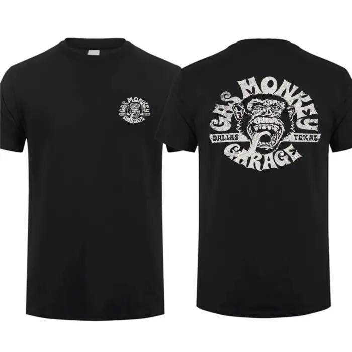 Cotton Gas Monkeys Garage T-Shirts For Men - Image 5
