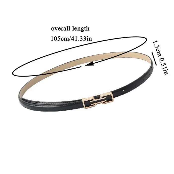PU Leather Thin Belts For Women - Image 6