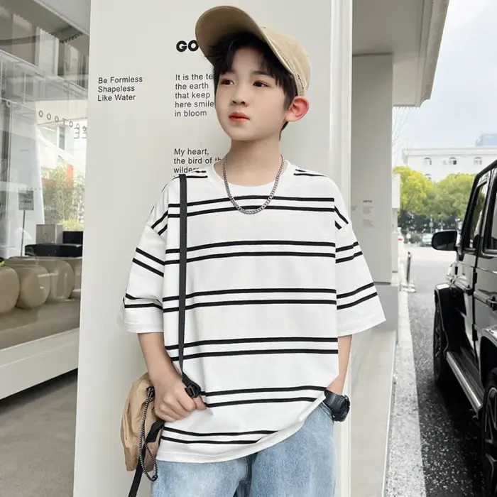 Luxury Striped T-Shirts For Boys - Image 6