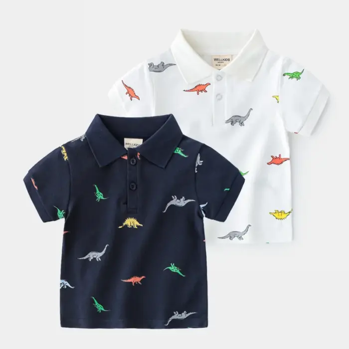 Dinosaur Polo Shirts For Boys - Image 3