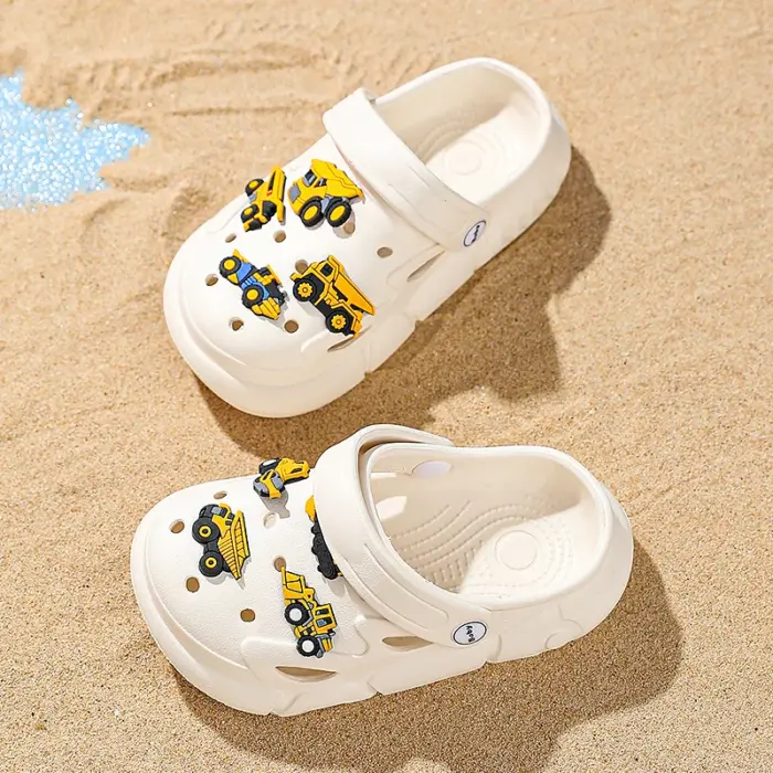 Cartoon Excavator Clogs For Boys - Image 3