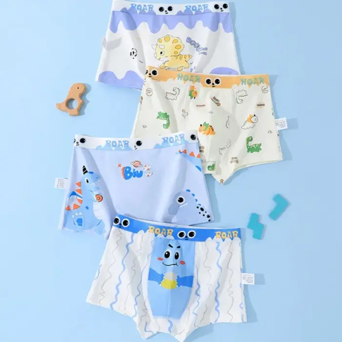 4PCS Cute Boxers For Boys - Image 1