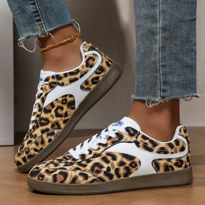 Casual PU Leather Sneakers For Women - Image 2