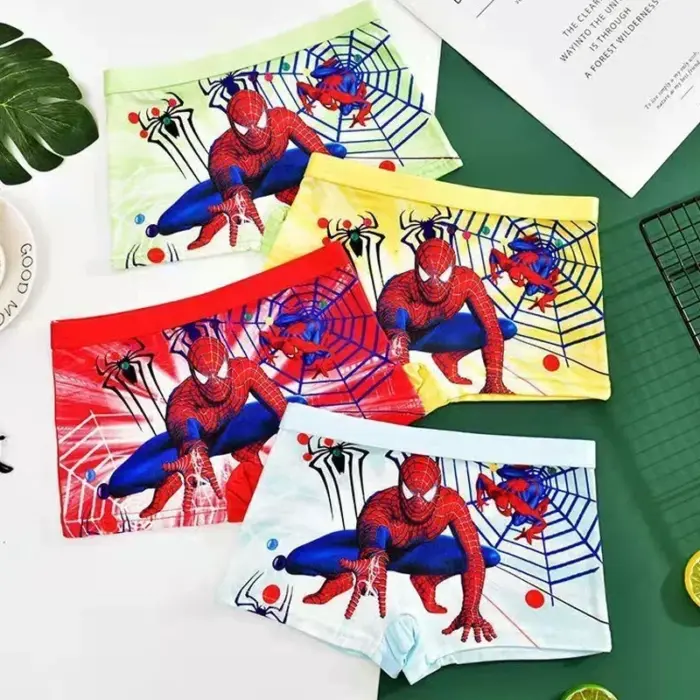 4pcs Spiderman Underwear For Boys - Image 1