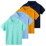 Solid Color Polo For Boys