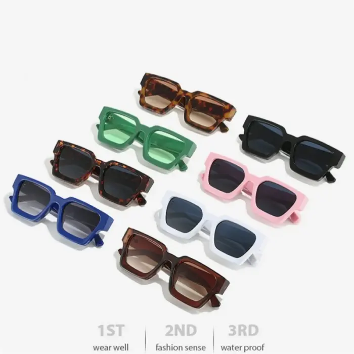 Trendy UV400 Square Frame Sunglasses For Men - Image 3