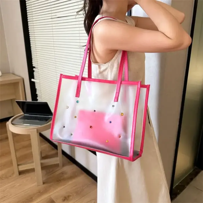 2pcs Transparent Beach Bags For Women - Image 2