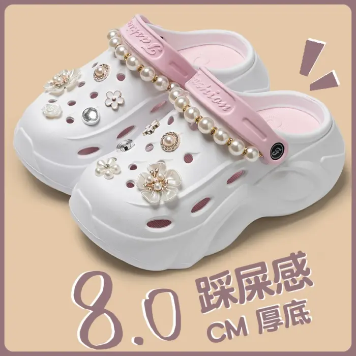 Pearl Chain Clogs For Women - Image 6