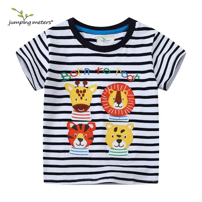 100% Cotton Animals T-Shirts For Boys - Image 1