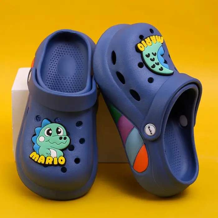 Dinosaur Soft Bottom Clogs For Boys - Image 2