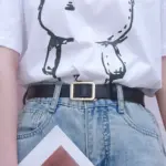 Minimalist Metal Buckle Belts For Women - Image 3