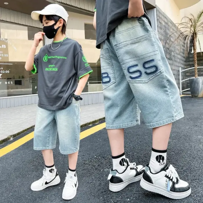 Classic Denim Shorts For Boys - Image 2