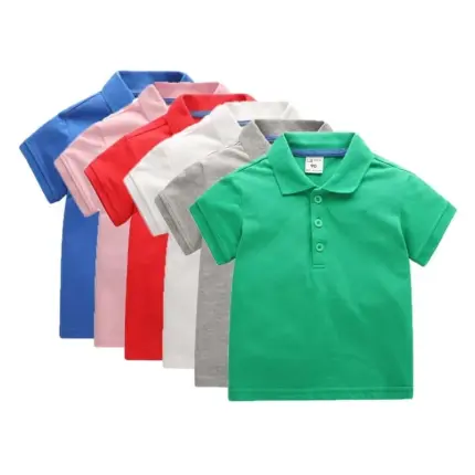 Simple Cotton Polo Shirts For Kids