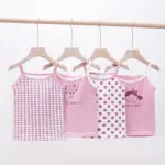 4Pcs Pink Tank Tops For Girls