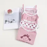 4Pcs Pink Tank Tops For Girls - Image 2