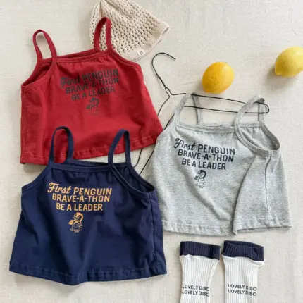Cotton Sleeveless T-Shirts For Girls