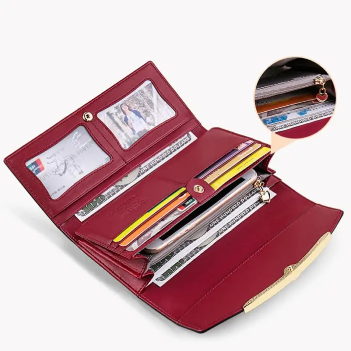 Luxury Pu Leather Long Wallets For Women - Image 3