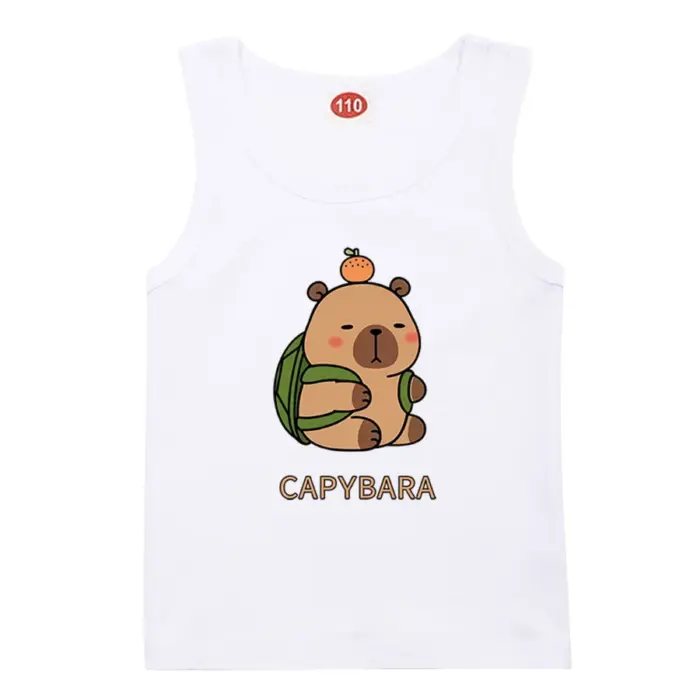 Capybara Sleeveless Vest Tops For Girls - Image 5