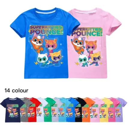 New Super Cats T-Shirts For Kids