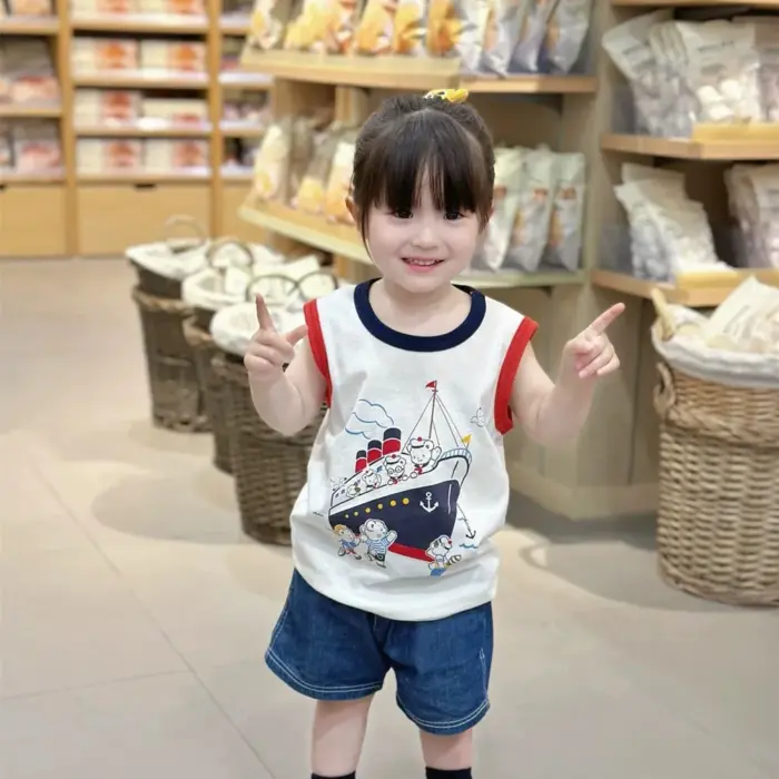 Cute Printed Vest For Girls - Image 2