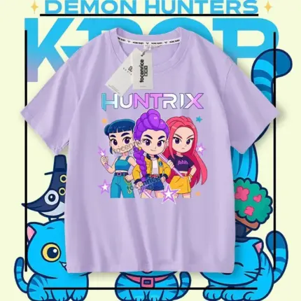 New K-pop Demon Hunters T-Shirts For Kids