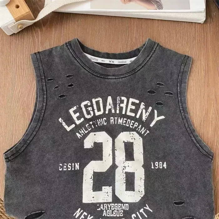 Cotton Sleeveless Vest For Kids - Image 5