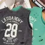 Cotton Sleeveless Vest For Kids - Image 3