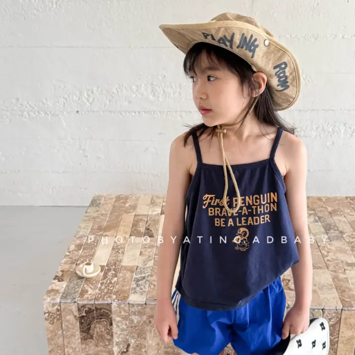 Cotton Sleeveless T-Shirts For Girls - Image 4