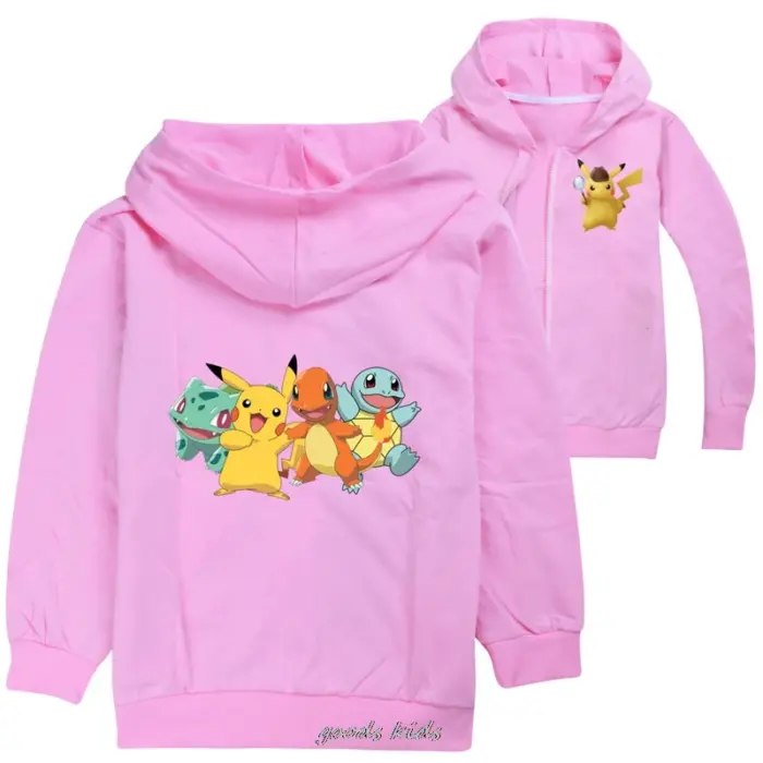 Casual Pokémon Hoodie For Girls - Image 2