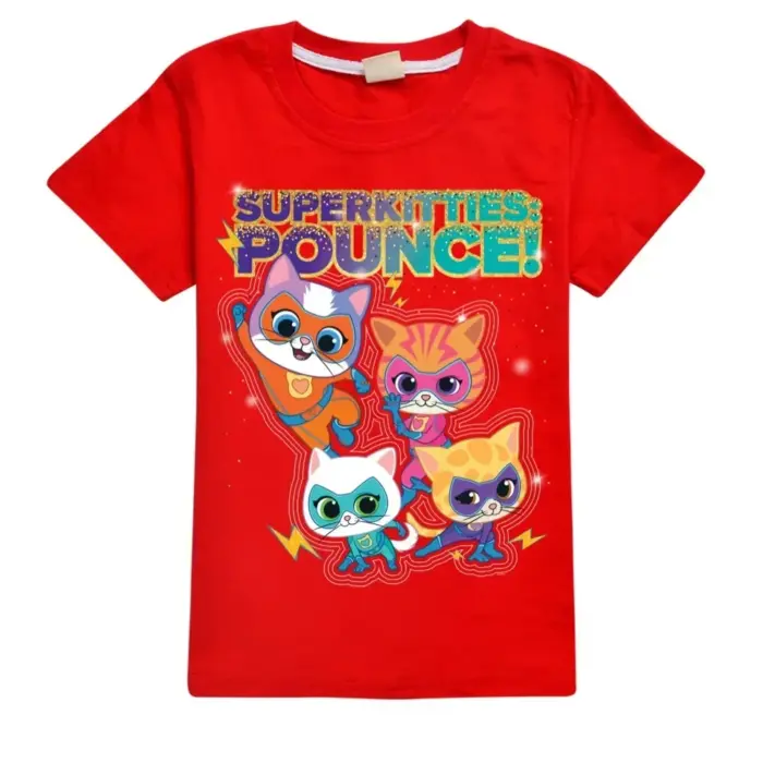 New Super Cats T-Shirts For Kids - Image 3