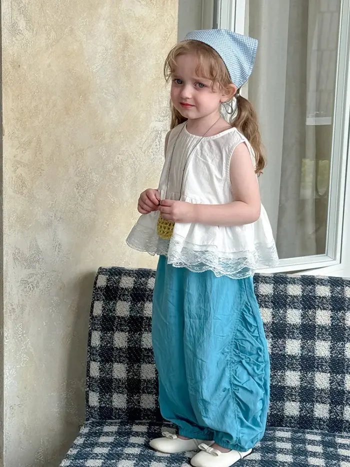 New Lace Sleeveless Shirts For Girls - Image 5
