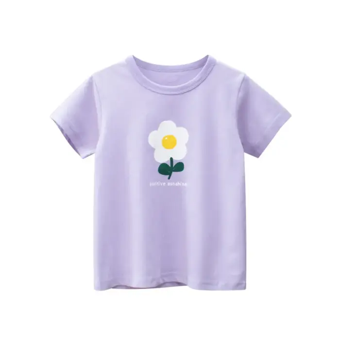 Casual Flower T-shirts For Girls - Image 6