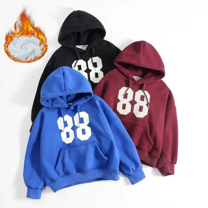 Autumn/Winter Fleece Hoodies For Kids - Image 1