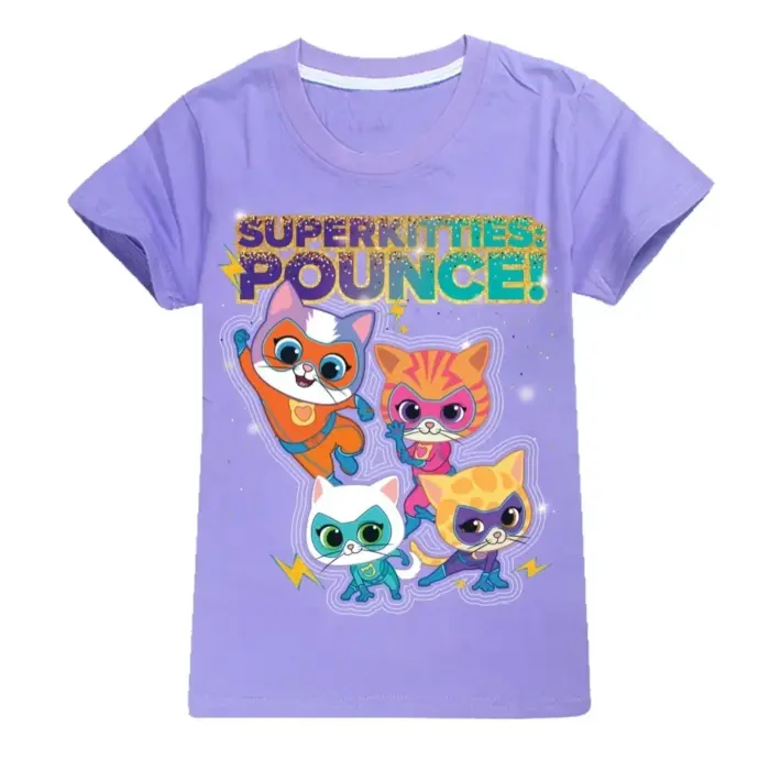 New Super Cats T-Shirts For Kids - Image 4