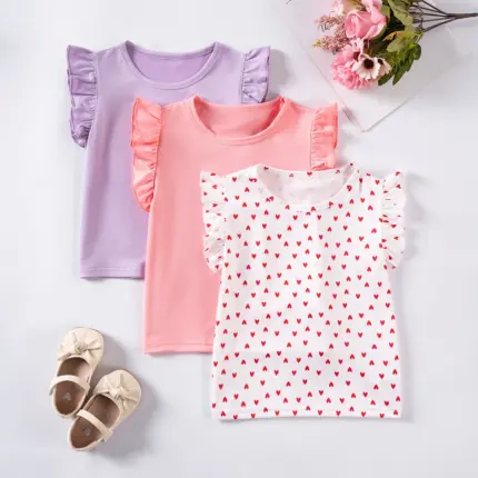 3 Pieces T-Shirts For Girls